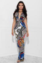 Load image into Gallery viewer, Print Bandage Women Dress  V Neck Women Dresses Sexy  Vestidos